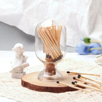Customized Logo 50PCS Match Sticks 65mm Wooden Safety Candle Matches - Jiangsu Smile Tools Co., Ltd. - China