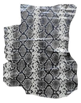 Snake Print Leather Print Snake Thickness 12mm Pattern Printed Material Leather Color Black, White And Grey Usage/Application Wallet, Bag And - H N Leathers - India