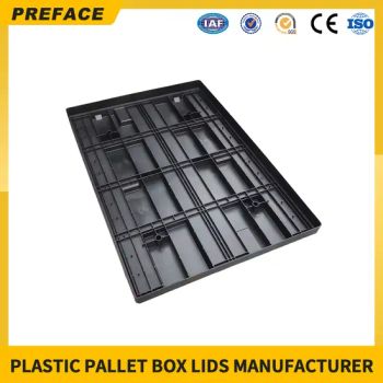 Wholesale Customized Heavy Duty 1200*800 Polybox Accessories Plastic Sleeve Pack Pallet Box Bulk Storage Collapsible Honeycomb Containers Lid - Qingdao Preface Plast Co., Ltd. - China