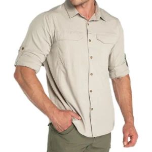RPET Upf 50+ UV European Fishing Shirts for Travel Safari Camping Hiking - Zhongshan Hai Lung Garment Company Limited - China