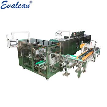 Side-Load Case Packer for White Chocolate Sandwich Cookies Biscuits Boxes - Hangzhou Evalcan Machinery & Equipment Co., Ltd. - China