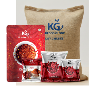 Dry Red chilly Powder and Flakes - Kredos Globx - India