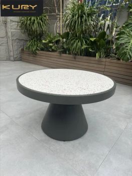 Garden Round Side Tables Modern Restaurant Coffee Bar Table MOQ 1 Origin China Condition New Trademark KURY OEM/ODM Welcome - Foshan Shunde Gaoang Furniture Industry Co., Ltd. - China