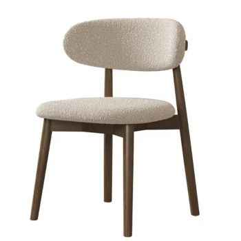 Nordic Modern Design Solid Wood Dining Chair Fabric Upholstered Restaurant Chairs - Shanghai LYJ Furniture Co., Ltd - China