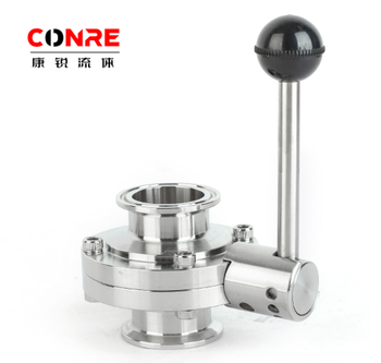 Sanitary Stainless Steel Inox Triclamp Butterfly Valve - WENZHOU CONRE LIQUID EQUIPMENT CO., LTD. - China