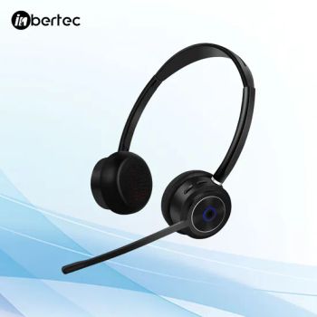 Office Bluetooth Headsets with Metal CD Pattern Platec Color Black Model NO. CB110D HS Code 8518300000 Function Bluetooth - Xiamen Inbertec Electronic Technology Co., Ltd - China