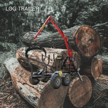 CE Forestry Logging Equipment ATV Log Loading Hauling Trailer Forestry Logger Log Trailer-Mounted Forestry Crane for Sale - Bossworth Industrial Group Limited - China