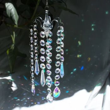 Large Crystal Suncatcher Wind Chime with Rainbow Prism for Window Hanging Decor - Yiwu Renrui E-commerce Business - China