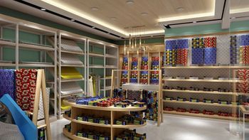 Interior Designing Of Fabric Shop - Basic Hitech Furniture Private Limited - India