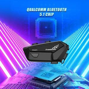 Bt 5.1 Intercomunicadores Para Motos Bluetooth Mesh Intercom Motorcycle Helmet Accessories Headset - Shenzhen Freedconn Electronics Co., Ltd. - China