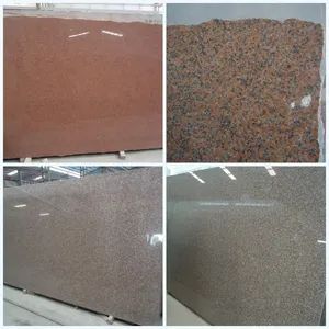 China Red Pink Brown Granite Slabs for Floor Stairs Countertops - Xiamen Shun Shun Stone Import & Export Co., Ltd. - China