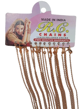 RC Chains Casual Wear Brass Artificial Rose Gold Polished Chain - Rachna Chains - India