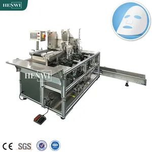 Automatic Face Mask Folding Packing Sheet Facial Mask Making Filling Machine - Foshan Henwi Technology Co., Ltd - China