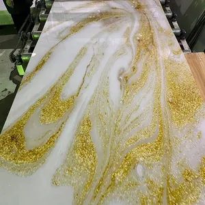 Interior Decoration Faux Marble WPC Bamboo Solid Board PVC UV Sheet Waterproof - Shanghai Angmi New Material Co., Ltd. - China