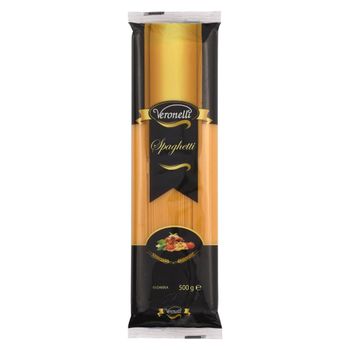 Veronelli Spaghetti Pasta 500g 100% Premium Quality Durum Wheat Macaroni Hot Sale Private Label OEM Halal ISO Certified - NUHUN ANKARA PASTA - Turkey