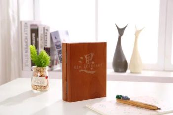 Personalized Wooden Book Clock with Photo Frame and Engraving, Desk Decor, Gift Idea - Global Custom Solutions Co.,Ltd - China