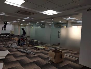 Aluminium Office Partition Works - Krisha Glass Solutions - India