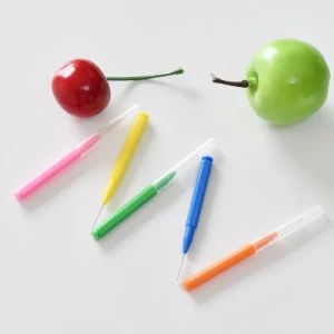 SJ Pencil Shape Adult Interdental Brush Dental Oral Tepe Interdental Brushes Multicolor Original - Xiantao S&J Protective Products Co., Ltd. - China