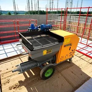 Small Cement Putty Gypsum Lime Plaster Paint Sprayer Electric Construction Concrete Shotcrete Wall Plastering Rendering Stucco Mortar Spraying Machine - Shandong China Coal Industrial & Mining Supplies Group Co., Ltd. - China