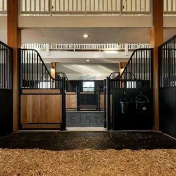 Customized Horse Stall Front Panels Door Prefabricated Steel Galvanized Bamboo Horse Box Barn Equine House Horse Stable - Hebei Weisien Equestrian Equipment Co., Ltd. - China