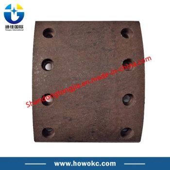 High Quality Sinotruk HOWO Truck Spare Parts 8 Hole Front Brake Lining Wg9100440029 Red Ceramic - Shandong Tongjia International Supply Chain Management Co., Ltd. - China