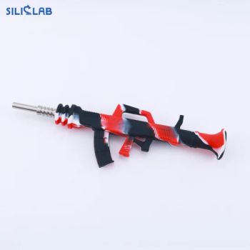Hand Pipe with Metal Bowl Oil Rig Hookah Smoking Pipes Length 110mm Shipping Ebu Trademark none Safety Non-Texic HS Code - Shenzhen Siliclab Technology Co., Ltd. - China