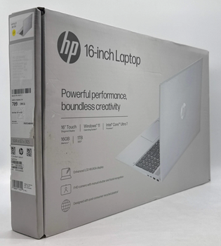 HP OmniBook 5 Laptop AI 16" 2K Touch Intel Core Ultra 7 255U - 16GB RAM- 1TB SSD - Latests Gadgets E-Store - United States