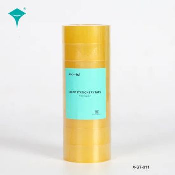 OPP Acrylic Clear and Yellowish Color Office Stationery Adhesive Tape - Shenzhen World Packing Industrial Limited - China