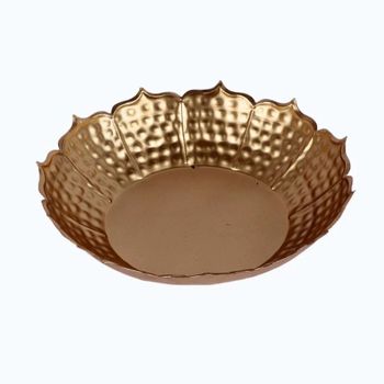 Decorative Metal Urli Bowl For Floating Flowers, Material: iron - Noah'S Global Exports - India