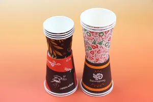 Single Wall Paper Cup Hot Coffee Disposable Cups Cafes with Lids Customization Printing - Anhui Imp. & Exp. Co., Ltd. - China