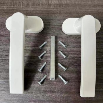 White Rectangular EU Antique Door Handle 001 Painted 1Pair/Box 50Pair/Carton - Ruilijian Hardware Company Limited - China