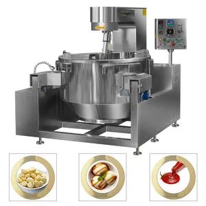 China Big Industrial Commercial Automatic Multi Planetary Tilting Curry Chili Bean Paste Mixing Making Electric Gas Steam Carolina Mustard Sauce Cook Wok - Shandong Longze Machinery Co., Ltd. - China