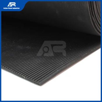 Active-Power Industries Anti-Slip Rubber Mat Factory China Corrugated Fine Wide Rib Rubber Sheets Flooring Mat for Garage - QINGDAO ACTIVE-POWER INDUSTRIES COMPANY LIMITED - China