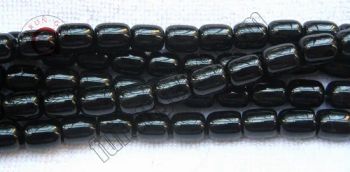 Semi Precious Gemstone Black Obsidian 10X12mm Barrel Bead for Jewelry Making - Furun Gems Co., Limited - China