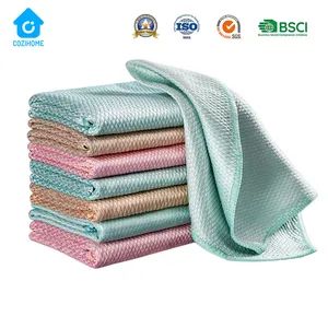 Wholesale Easy Clean Microfiber Window Cleaning Cloth Mirror Car Glass Cloth Fish Scale Dish Towels - Ningbo Cozihome Houseware Co., Ltd. - China
