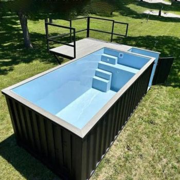 Adult and Kids Fiberglass SPA Rectangular 20FT Deep Swimming Pool 40FT 20FT Outdoor Container Pool Tools & Accessories - Hebei Kaixin Frp Co., Ltd. - China
