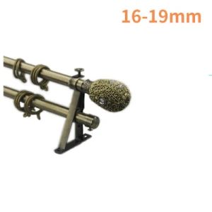 Adjustable Curtain Rod Elegant Metal Extendable Double Single Curtain Rod - Hangzhou Happyfull Import & Export Co., Ltd. - China
