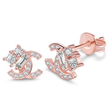 Light Luxury Diamond Earrings Cc Fashion Earrings OEM Yes Mqq 10000 Age Youth Origin China Gender Female Color Customized - Jinjiang Jiayi Supply Chain Management Co., Ltd. - China