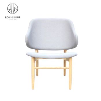 Modern Armrest Fabric Bar Coffee Shops Cafeteria Wood Leg Catering Cafe Chairs - Foshan Ron Hospitality Supplies Co., Ltd. - China