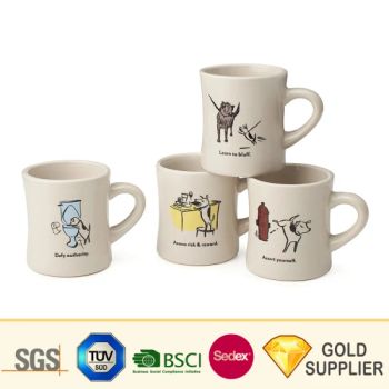 High Quality Personalized Custom Sublimation Thermal Logo Printed Self Stirring Glazed Porcelain Cup Beer Travel Coffee Tea Drinking Ceramic Mug with Handle - KN Gift Limited - China