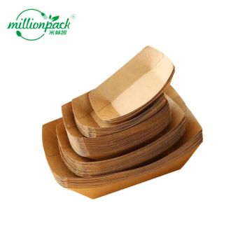 Custom Size Paper Boat Tray for Catering Packaging Needs - Ningbo Million Pack Co., Ltd. - China
