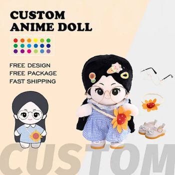 Premium Non-Toxic Washable Cotton Dolls Custom Commission Anime Kpop Idol Stuffed Doll Toy Plush Figure with Exquisite Clothes and Cute Accessories - Yancheng Joy Foundationcultural Creativity Co., Ltd. - China