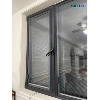 Aluminum Frame Casement Windows Motorized Magnetic Shutters Curtain Between Glass - Gileed Industry Co., Ltd. - China