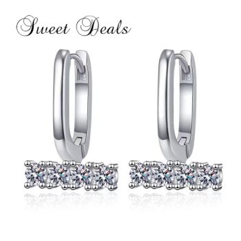 Gold Plated Earrings S925 Sterling Silver Fashion Jewelry Zircon Earrings - Guangzhou Mimier Jewelry, Co, Ltd. - China