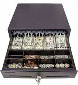 Manual Cash Drawers Color Black Interface RJ11 Lock Type Key Lock Body Material Steel Drawer Size 460×460 mm Mounting Under - Omega Technologies - India