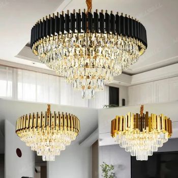 Glass Luxury Modern Ceiling Contemporary Style Hotel Lobby Villa Hanging Light Glass Crystal Chandelier - Zhongshan Yafei Lighting Technology Co., Ltd. - China