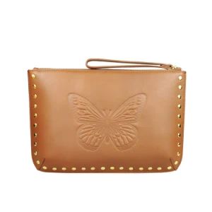 Vegetable Tanned Leather Tablet Case Fashion Lady Zipper Clutch - Guangzhou Yijiayi Leather Co., Ltd. - China