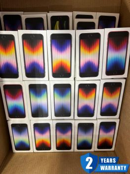 New Sealed iPhone SE 3rd Gen (2022) 64-256GB Factory Unlocked Smartphones