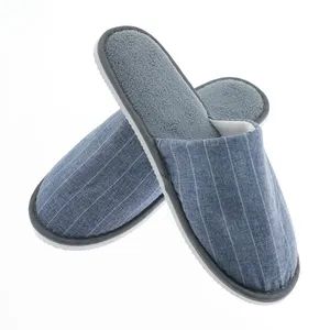 Wholesale Hotel Slippers Disposable Bedroom Bathroom SPA Indoor Customized Disposal Hotel Slippers - Yangzhou Yuezi Import & Export Co., Ltd. - China