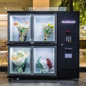 Automatic Bouquet Vending Machine Fresh Flower Dispenser Smart Self Service Kiosk for Commercial Retail Locations - senesie mfg llc - United States